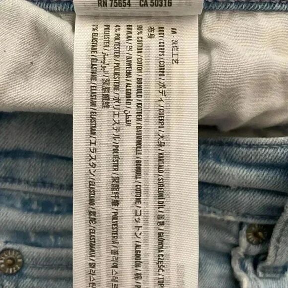 HOLLISTER Slim Straight Slim Classic Light Blue Denim Men Size W33 L30 #1015 - Picture 14 of 16